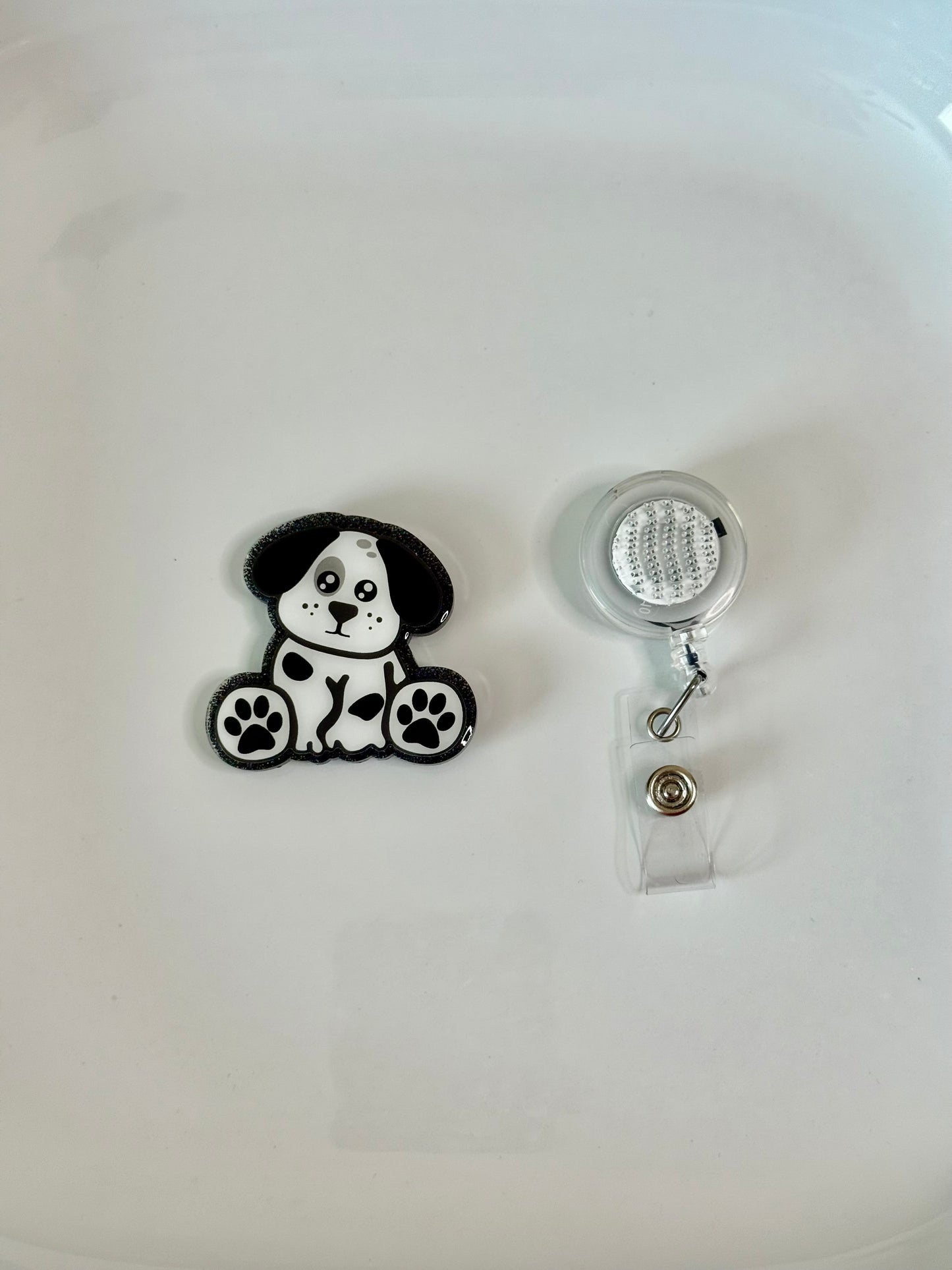 Black and White Puppy